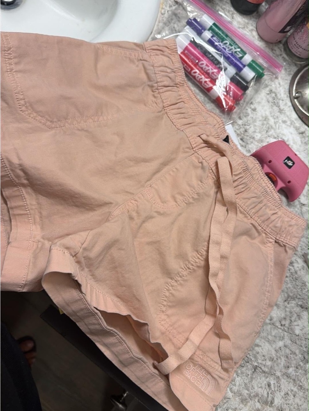 The North Face Women's Peach Elastic-Waist Athletic Shorts